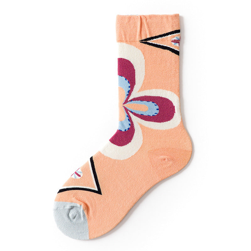 French Design Men And Women Skateboarding Mid-calf Socks