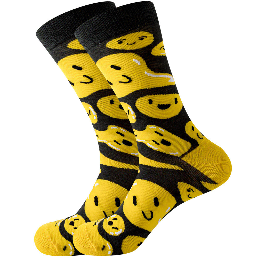 Animal Mid-calf Length Socks Geometric Men's Socks Tide