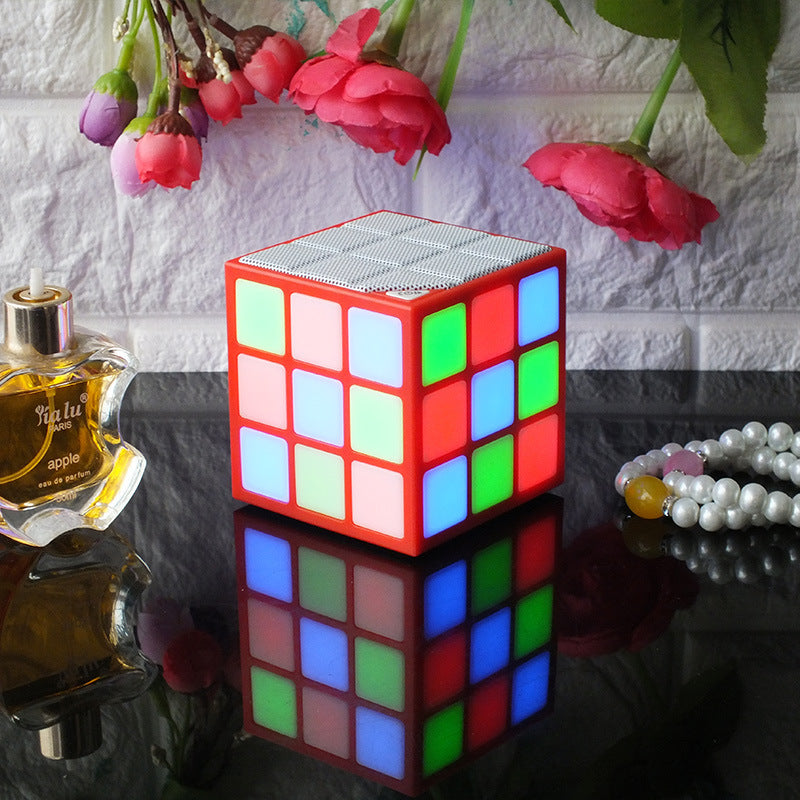 Square LED Emitting Bluetooth Speaker Smart Wireless