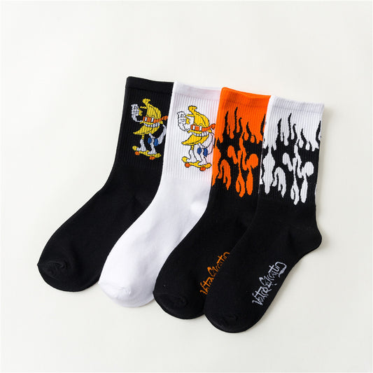 Socks men's middle tube socks