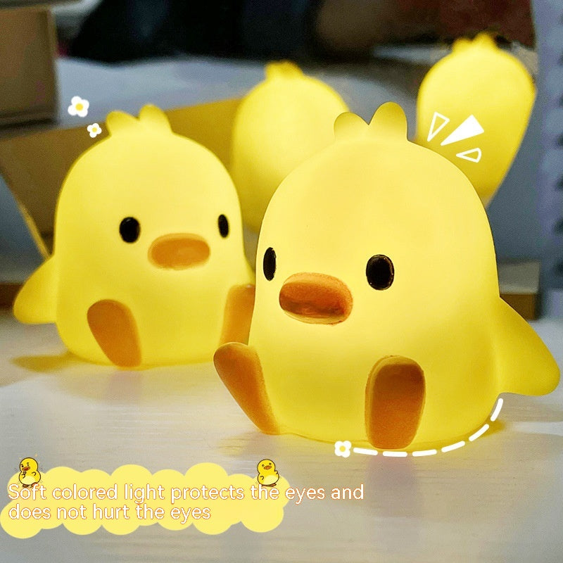 Small Yellow Duck Small Night Lamp Bedside Lamp Unplugged Table Lamp Ambience Light