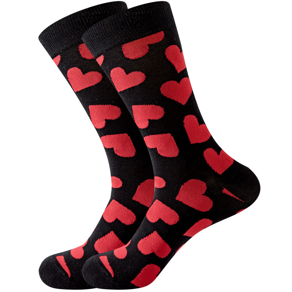 Animal Mid-calf Length Socks Geometric Men's Socks Tide