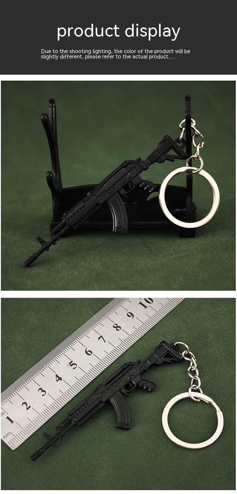 Mini Weapon Keychain M762 Toy Gun Model Ornament