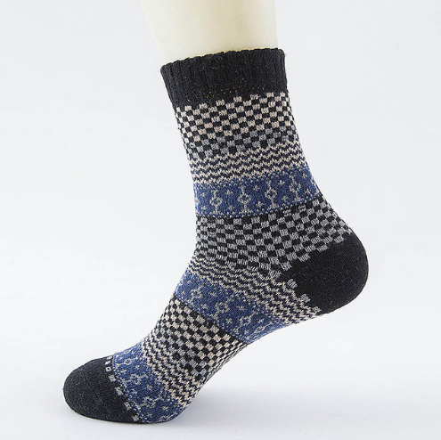 Winter Thick Warm Stripe Wool Socks Casual Sock Business Socks