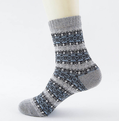 Winter Thick Warm Stripe Wool Socks Casual Sock Business Socks