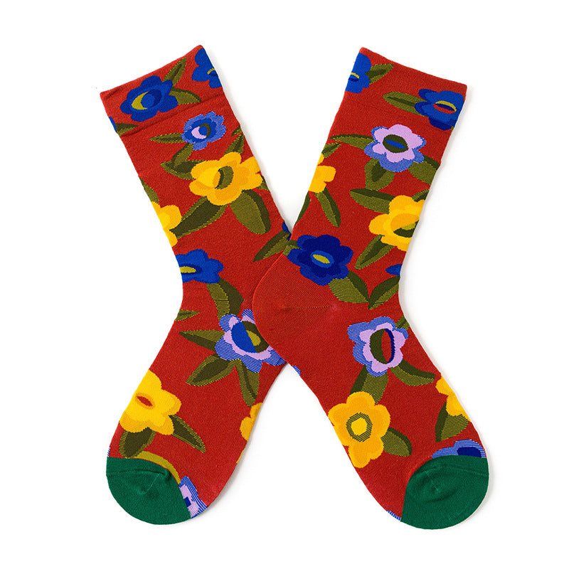 French Design Men And Women Skateboarding Mid-calf Socks