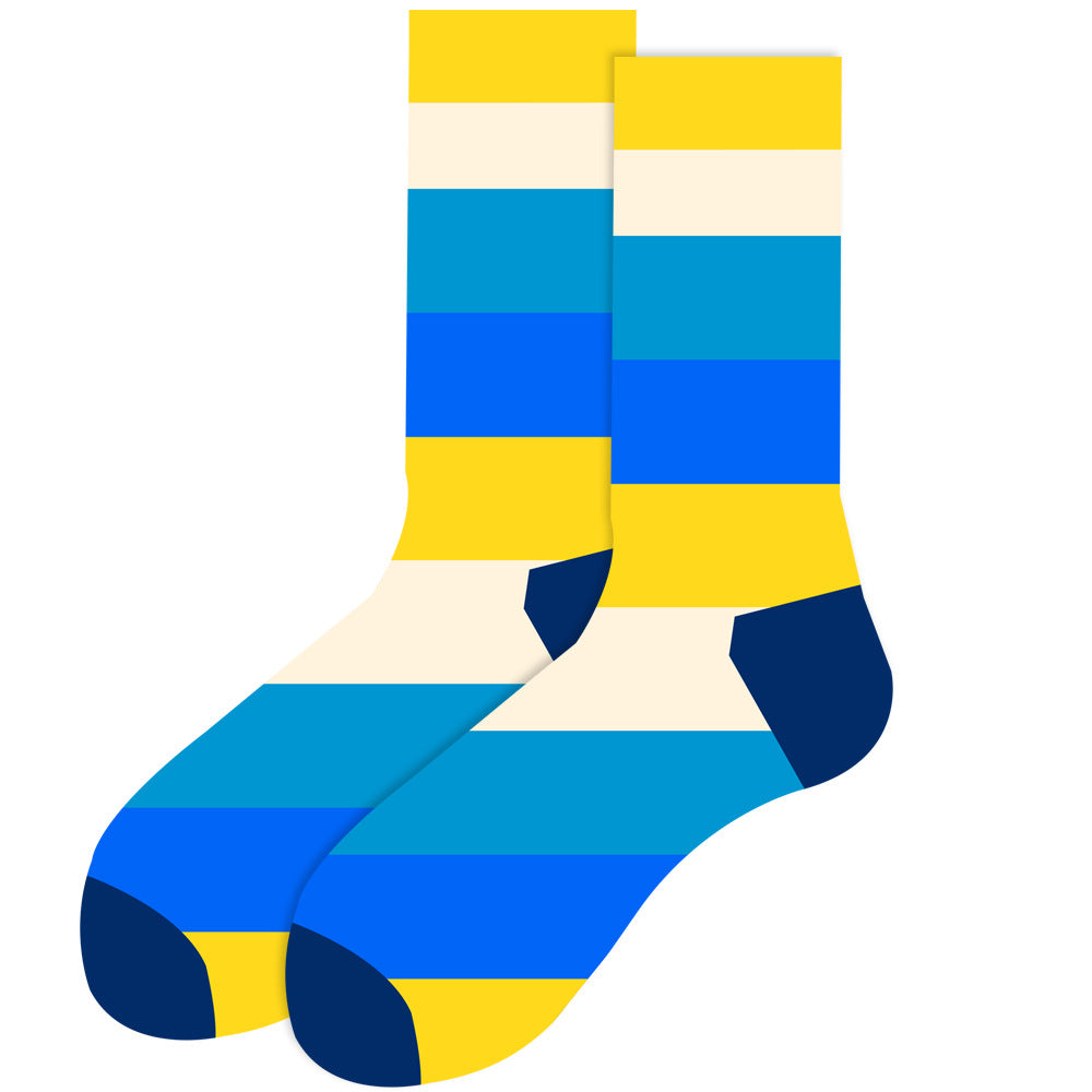 Animal Mid-calf Length Socks Geometric Men's Socks Tide