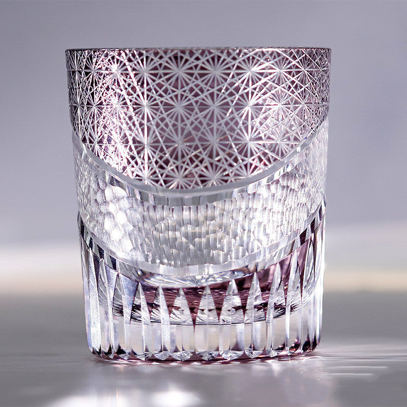 Hand Carved Lead-free Crystal Glass Cup