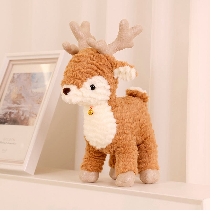 Plush Cute Elk Domestic Ornaments Christmas Gift Christmas Tree Pillow