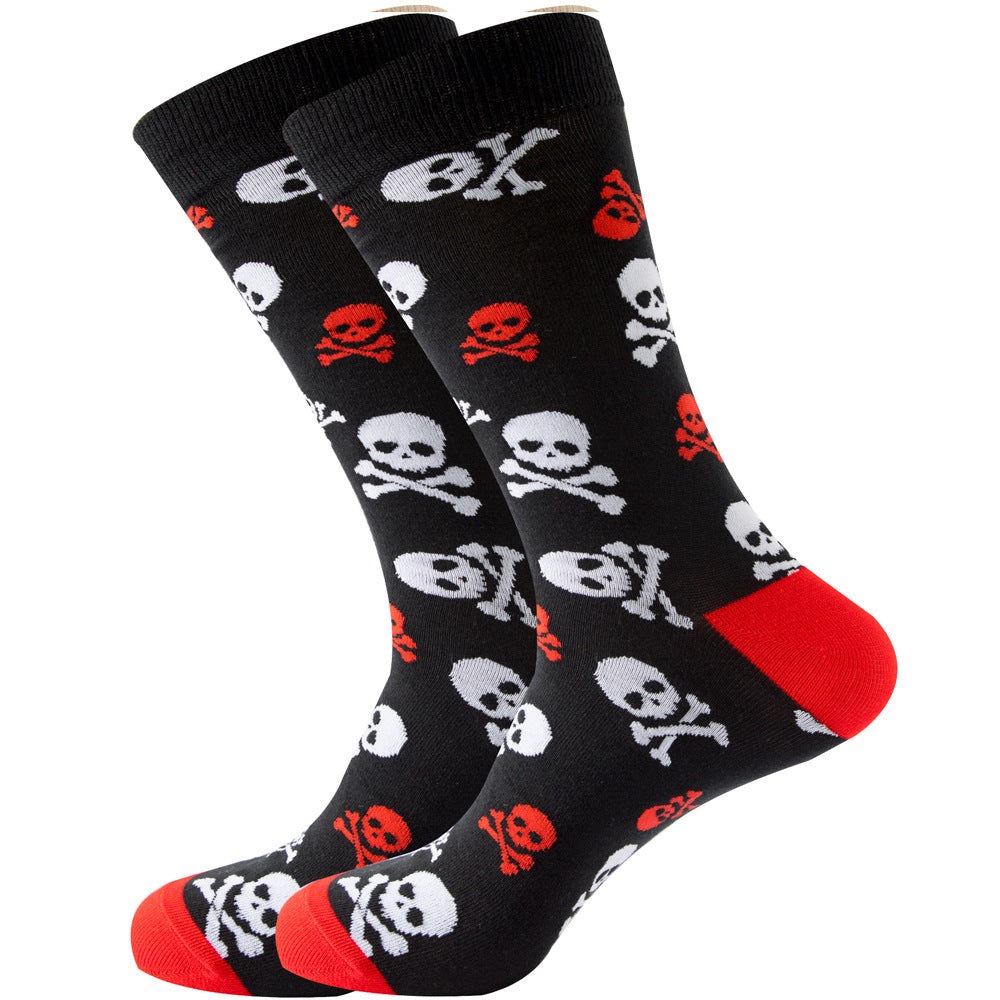 Animal Mid-calf Length Socks Geometric Men's Socks Tide