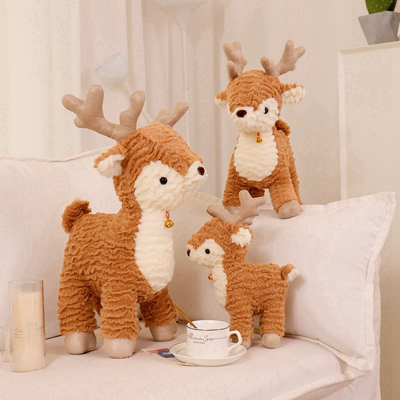 Plush Cute Elk Domestic Ornaments Christmas Gift Christmas Tree Pillow