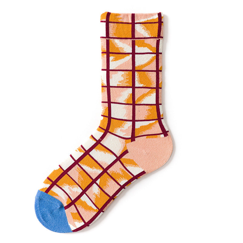 French Design Men And Women Skateboarding Mid-calf Socks