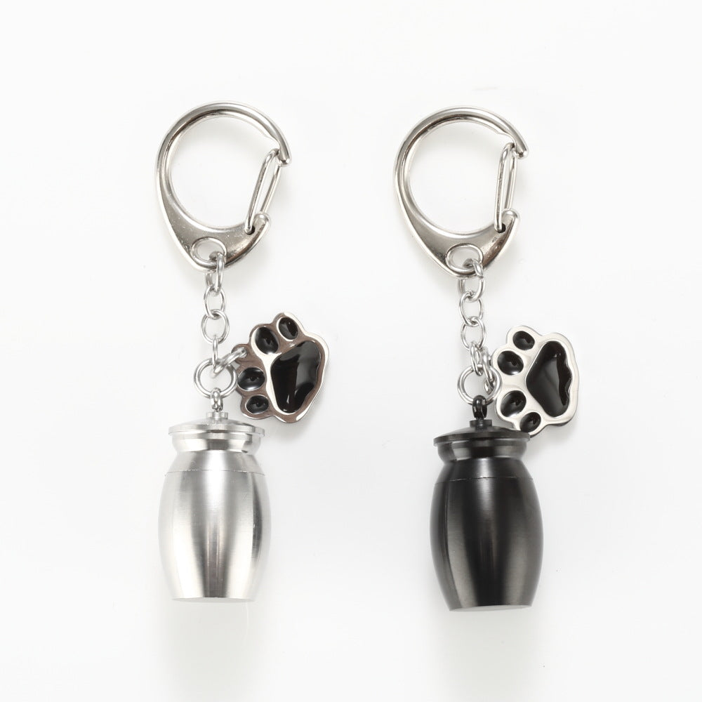 Perfume Bottle Keychain Drop Oil Dog's Paw