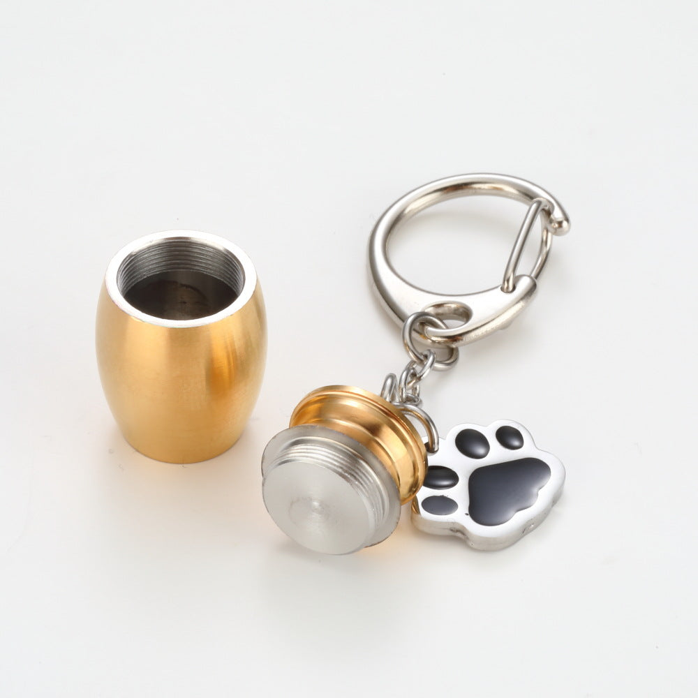 Perfume Bottle Keychain Drop Oil Dog's Paw