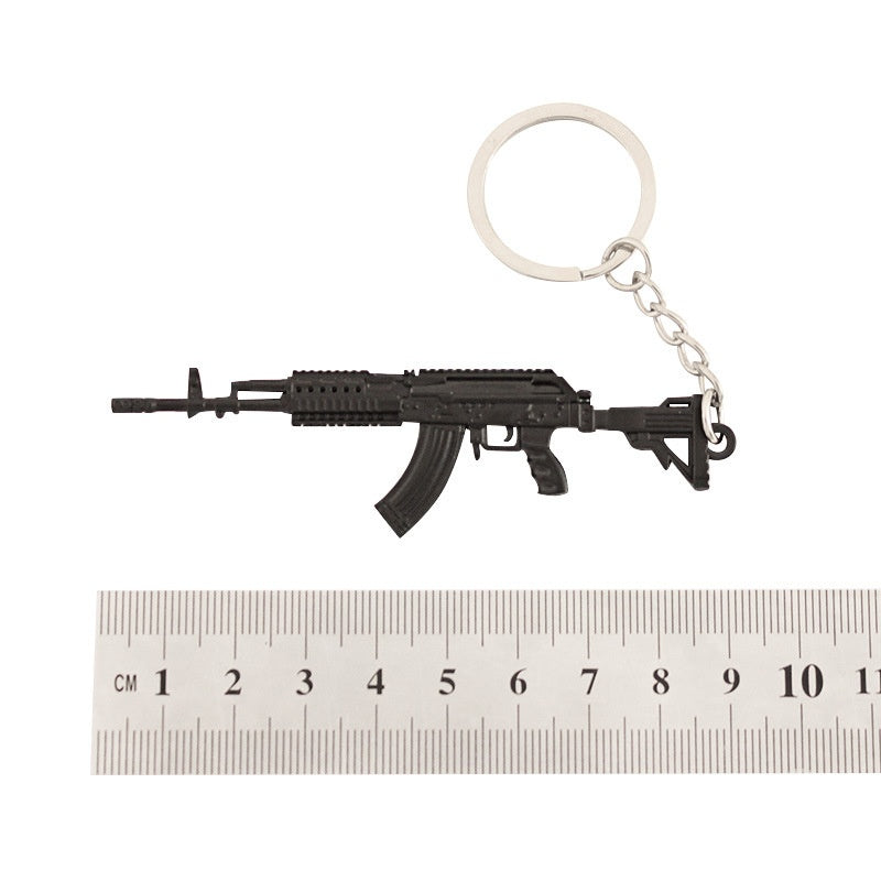 Mini Weapon Keychain M762 Toy Gun Model Ornament