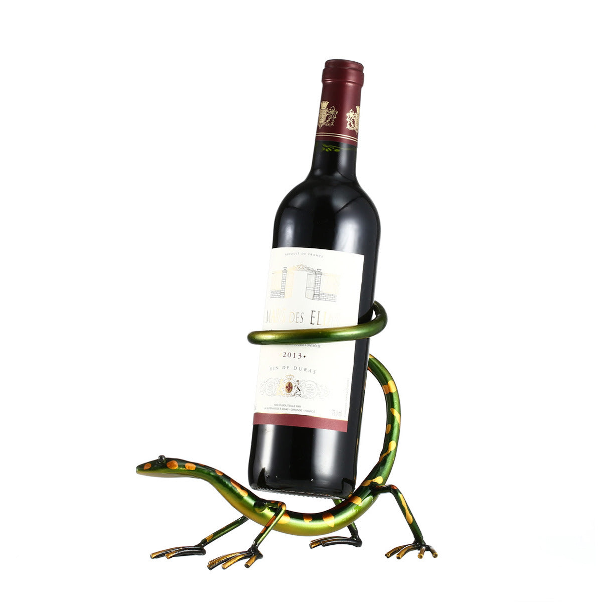 Lizard Wine Rack Metal Handicraft Home