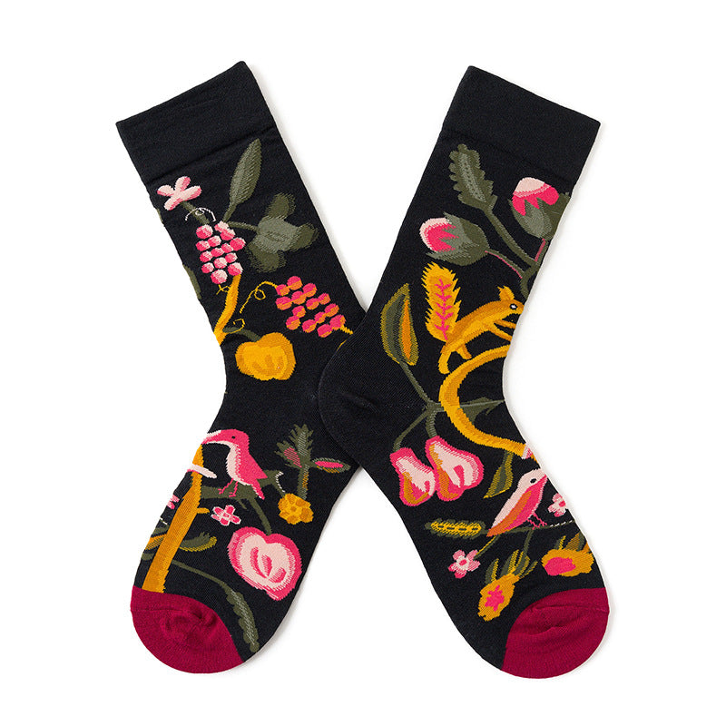 French Design Men And Women Skateboarding Mid-calf Socks