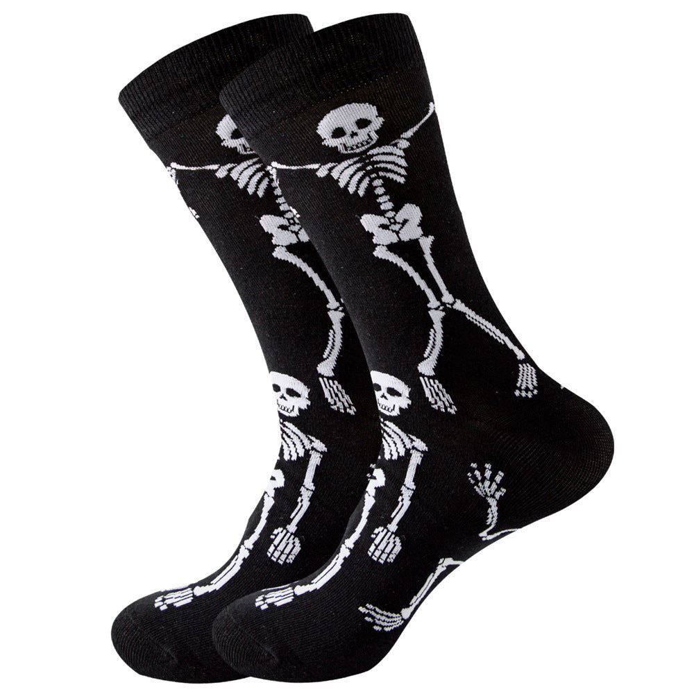 Animal Mid-calf Length Socks Geometric Men's Socks Tide