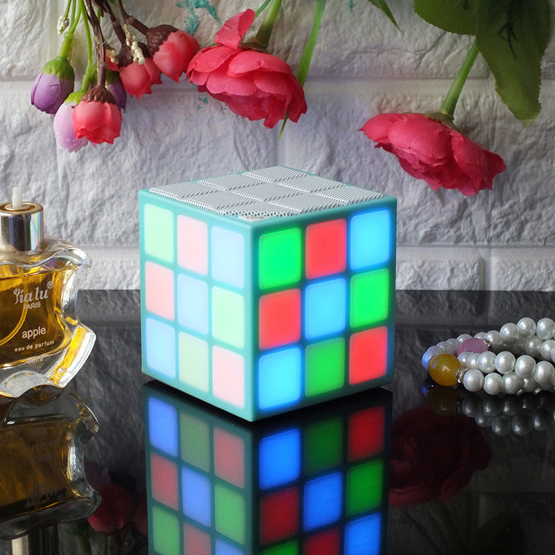 Square LED Emitting Bluetooth Speaker Smart Wireless